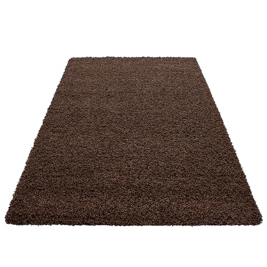 Hochflor Shaggy Teppich Wohnzimmer 3 Cm Florhohe Einfarbig
