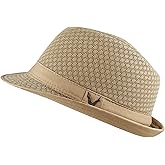 The Hat Depot Light Weight Classic Soft Cool Mesh Crushable Fedora hat