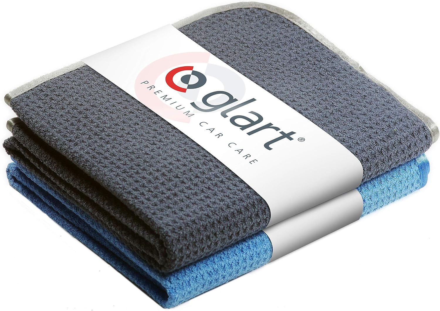 Glart 47TB Car Microfiber Cloth 2-Piece Set, XXL Drying Towels (70x40 cm) for Vehicle Drying, Absorbent, Lint-Free