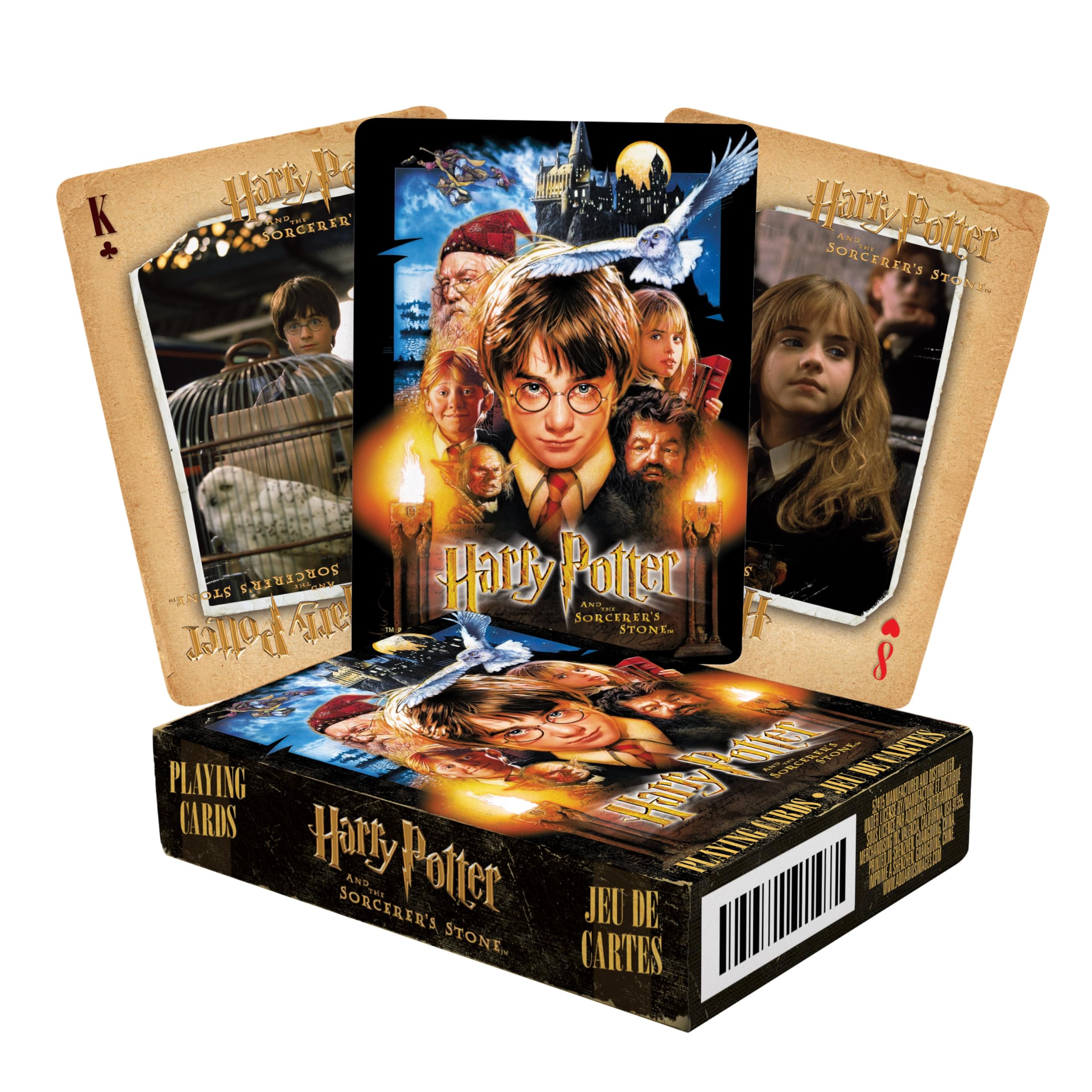 AQUARIUS Harry Potter Sorcerer's Stone Playing Cards, Multicolor, 52415