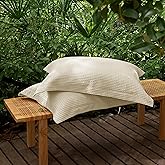 CHUFFED 100% Cotton Waffle Weave Pillowcases 2 Pack Standard, 20x26 Inches Ultra Soft & Breathable Pillow Shams - Skin-Friendly Decorative Luxury Pillow Covers Without Insert, Coconut White