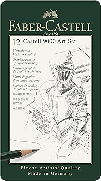 Faber-Castell 119065 - Bleistift Castell 9000, 12er Art Set