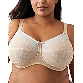 Wacoal Women's Retro Chic Unlined Mesh Full Coverage Underwire Bra, 855186