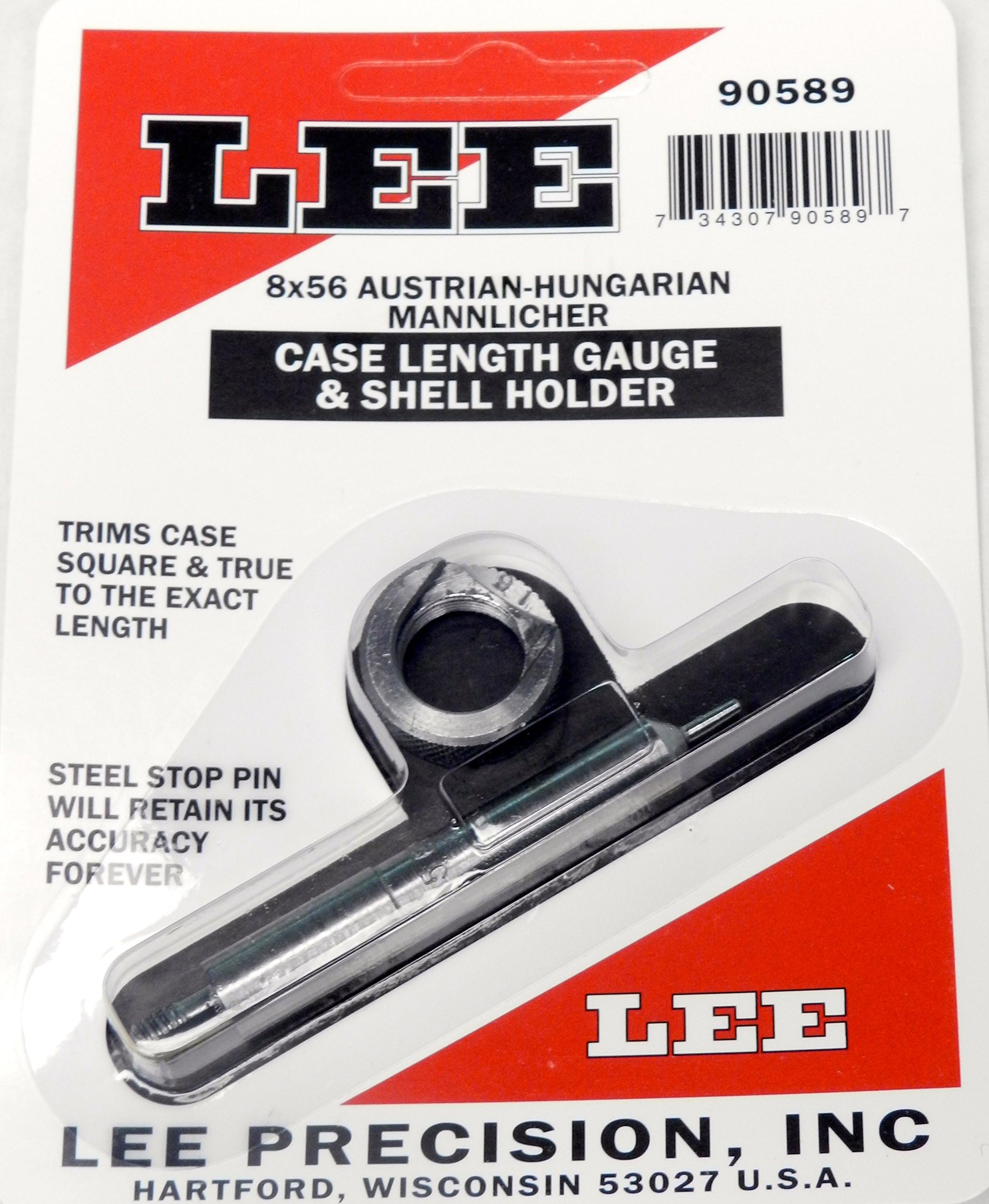 Lee Precision Case Length Gauge & Shell Holder 8x56 MANN (LEE90589)