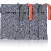 Wanmu 4 Pcs Exfoliating Soap Bags, Deep Exfoliating Foaming Soap Savers with Quick-Dry Mesh, Body Scrubber Bar Soap Pouch Sock for Bath Shower