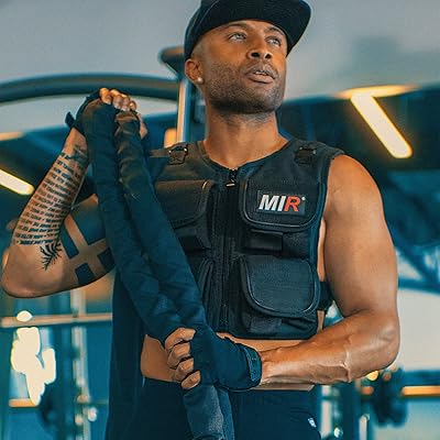 miR Short Weighted Vest with Zipper Option 20lbs - 60lbs