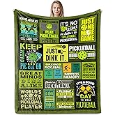 Nuritus Pickleball Gifts, Pickleball Gifts for Women Men, Gift for Pickleballs Lovers, Funny Pickleballs Gift Blanket, Pickle-Ball Accessories Presents for Women Unique Blankets 50"X60"