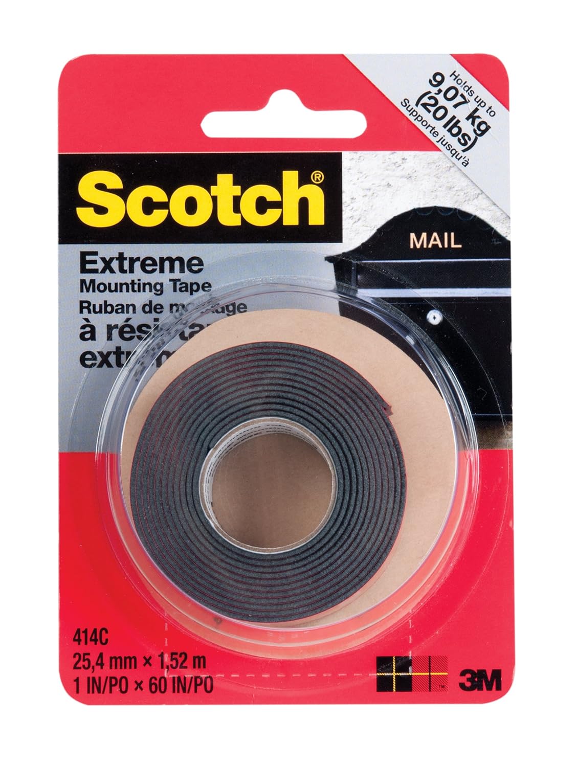 [Amazon.ca] Scotch Extreme Mounting Tape, 25.4mm x 1.52m 5.65