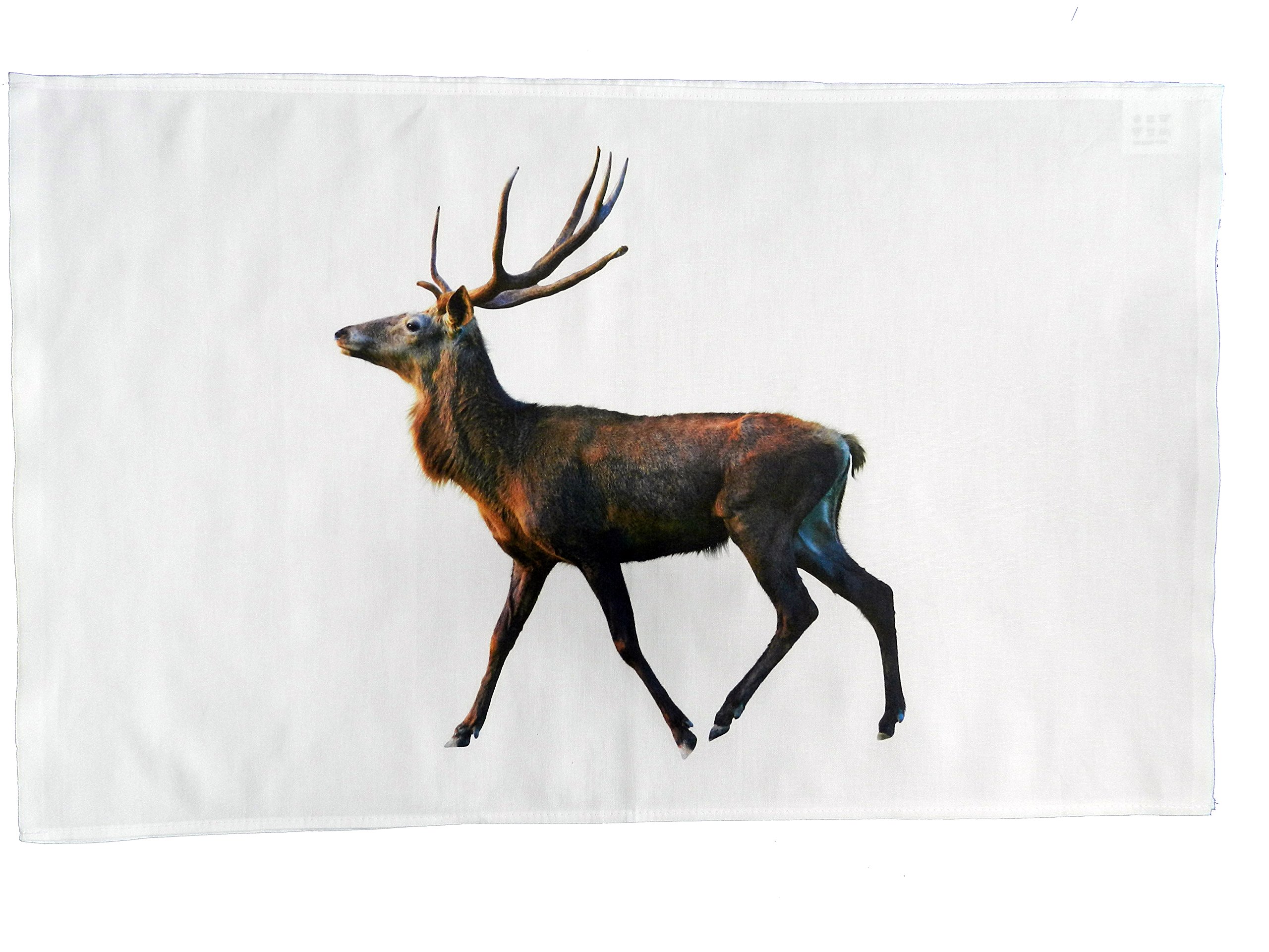 Half a Donkey The Walking Stag Large Cotton Tea Towel