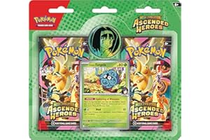 Pokémon TCG: Mega Evolution - Ascended Heroes Collection-Erika (1 Foil Promo Card, 1 Coin & 2 Booster Packs)