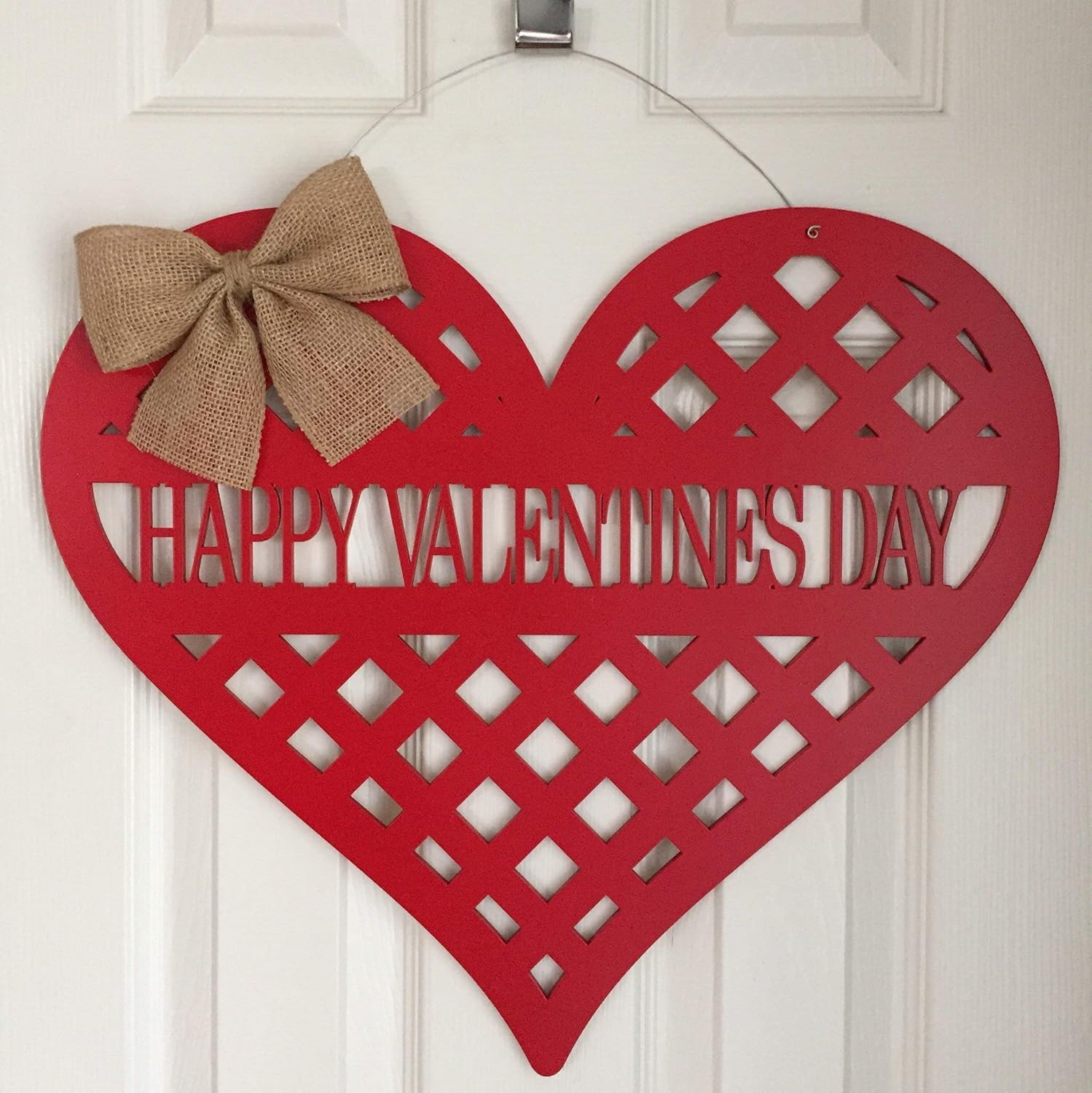 Happy Valentine's Day Door Hanger Happy