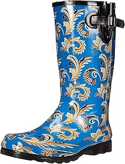 womens zip up rain boots