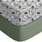 Yoofoss Baby Crib Sheets for Boys Girls, Fitted Crib Sheet 2 Pack for Standard Crib and Toddler Mattress, Super Soft Microfiber Baby Sheet 28x52x8in(Fox)