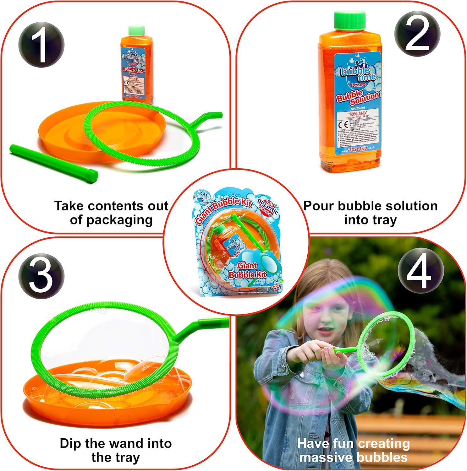 Toyland® Giant Bubble Making Kit/Solution - Create Huge Bubbles - Outdoor Toys - Garden Games (Bubble Kit) - Image 5