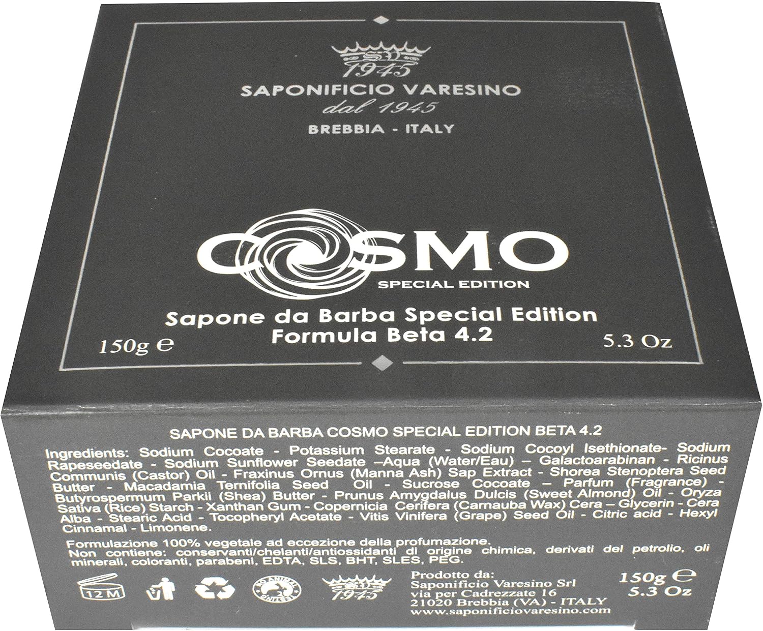 Saponificio Varesino Cosmo Beta 4.2 Special Edition Shaving Soap 150g - Image 4