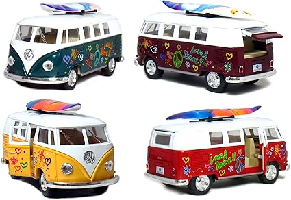 toy vw bus with surfboards