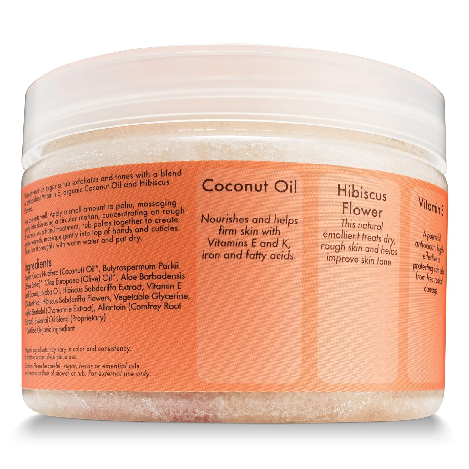 Shea Moisture Coconut & Hibiscus Hand & Body Scrub, 12 Oz, Pack of 2 : Beauty