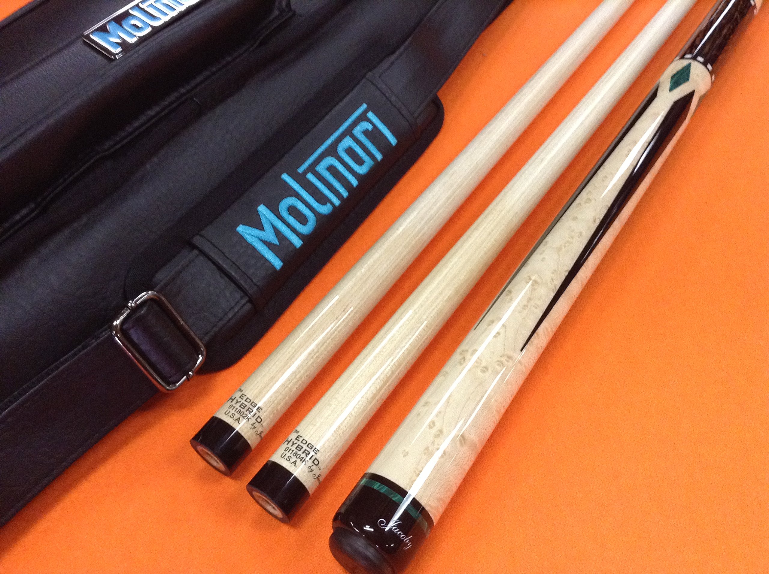 Jacoby Carom CUE 0817-21C Edge Hybrid SHAFTS & MOLINARI CASE (Special Edition)