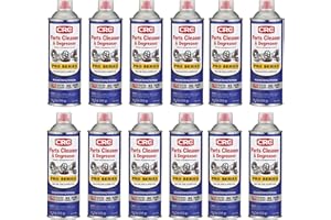 CRC Parts Cleaner & Degreaser - Pro Series, Leaves No Residue, Rapid Dry, 18 Fl Oz, 12 Pack