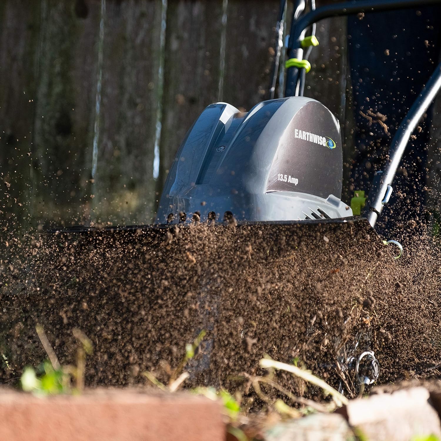 Earthwise TC70016 16-Inch 13.5-Amp Corded Electric Tiller/Cultivator, Grey : Garden & Outdoor