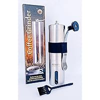 Manual coffee grinder - stainless steel conical ceramic burr coffee bean grinder for espresso and french press…