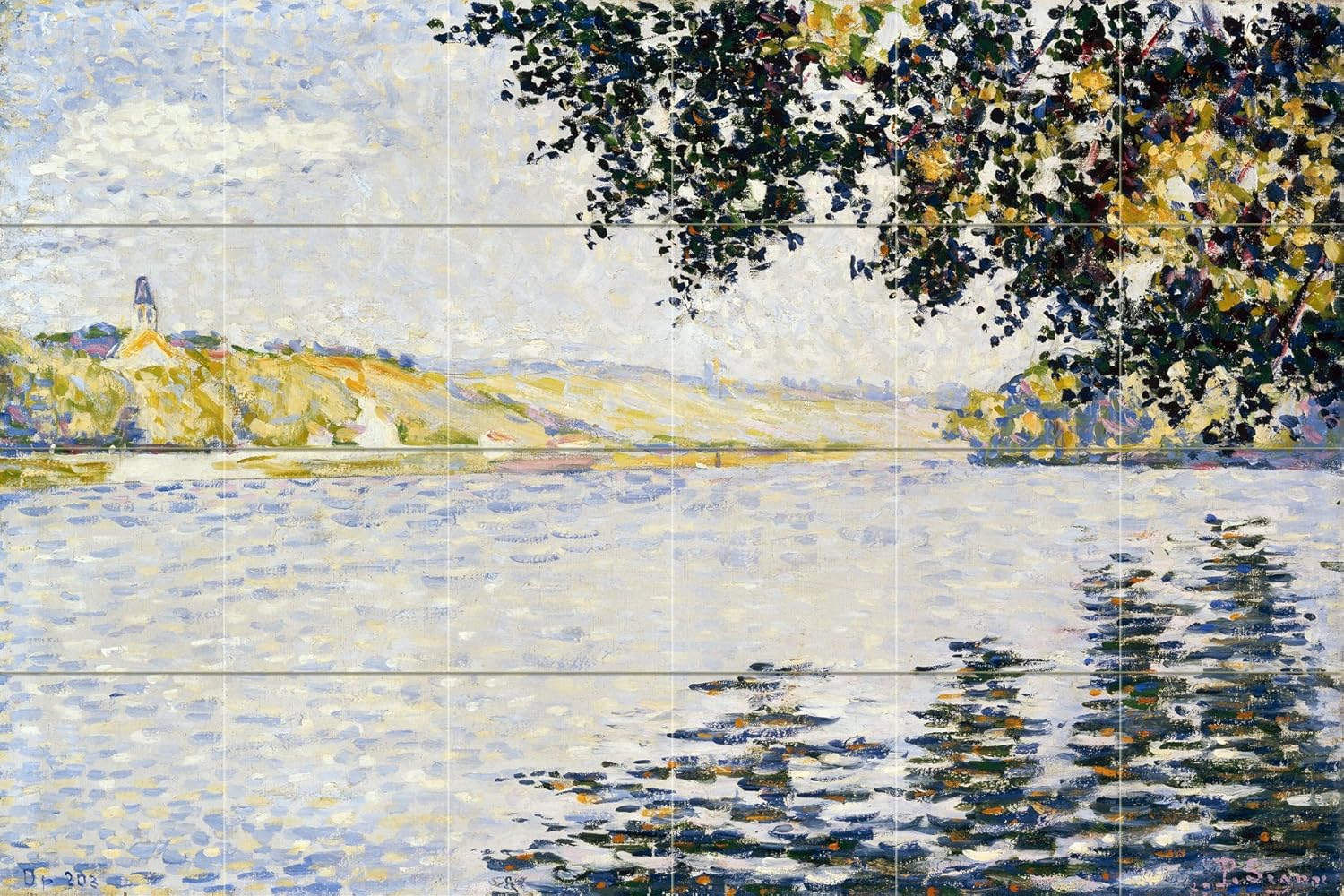Vista del Sena P. Signac azulejo río mural cocina salpicadero mármol cerámica - Imagen 35 de 50