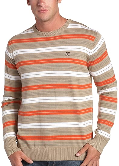 men's tan crew neck sweater