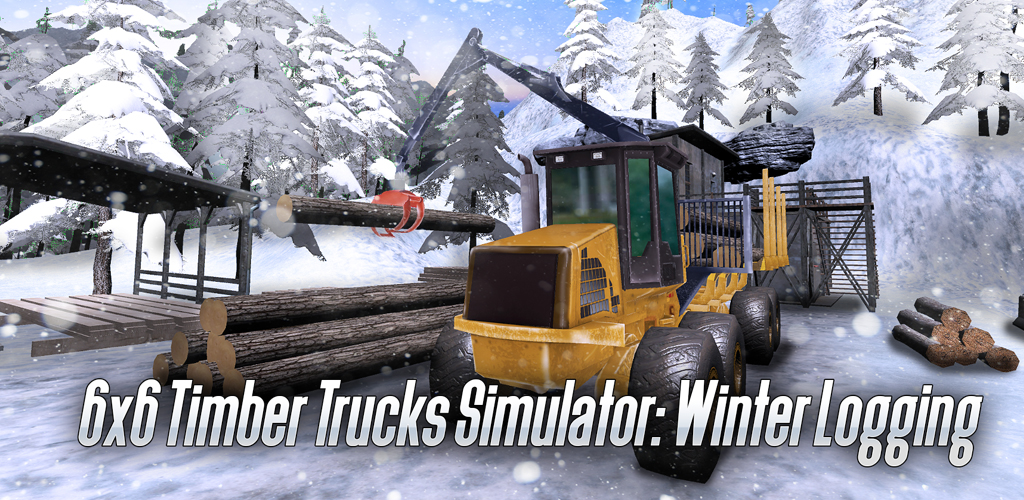Logging Truck: Sawmill Off-Road Trucks Driving Simulator - Winter Cargo Transport Simulator
