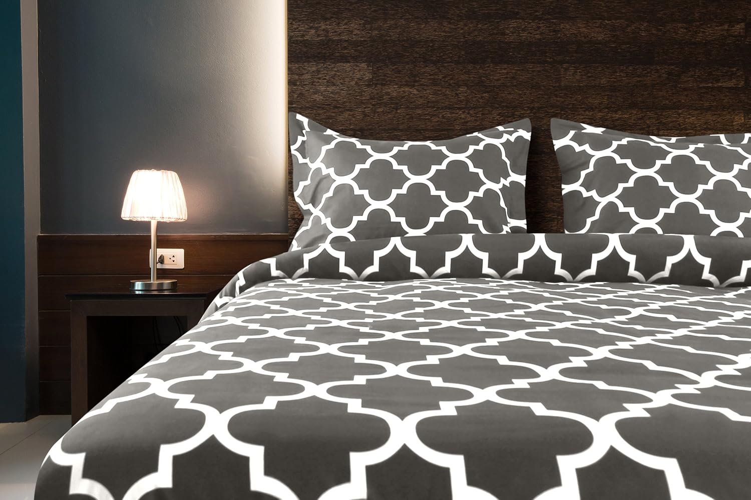 Printed Duvet Cover Set with 2 Pillow Shams Brushed Microfiber Stain Resistant eBay