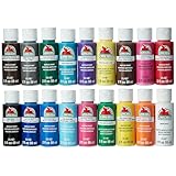 Apple Barrel Acrylic Paint Set, 18 Piece (2-Ounce), PROMOABI Best Selling Colors I
