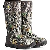 Trudave Hunting Boots for Men - 6mm Neoprene Camo Insulated And Waterproof Rubber Boots with Steel Shank(800GRAM)