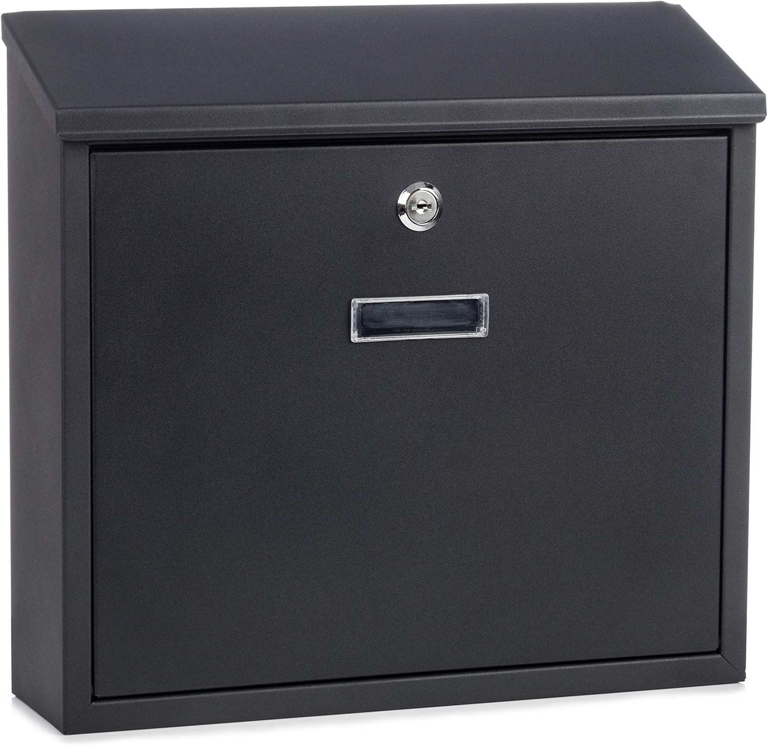 OCCO Arvika Black Outdoor Premium Wall Mounted Lockable Mail Box I