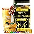 MONÉGASQUE Gold Edible Glitter for Drinks 15g – Edible Glitter for Cakes & Cocktail - Christmas Drink Sparkles & Cake Sprinkl