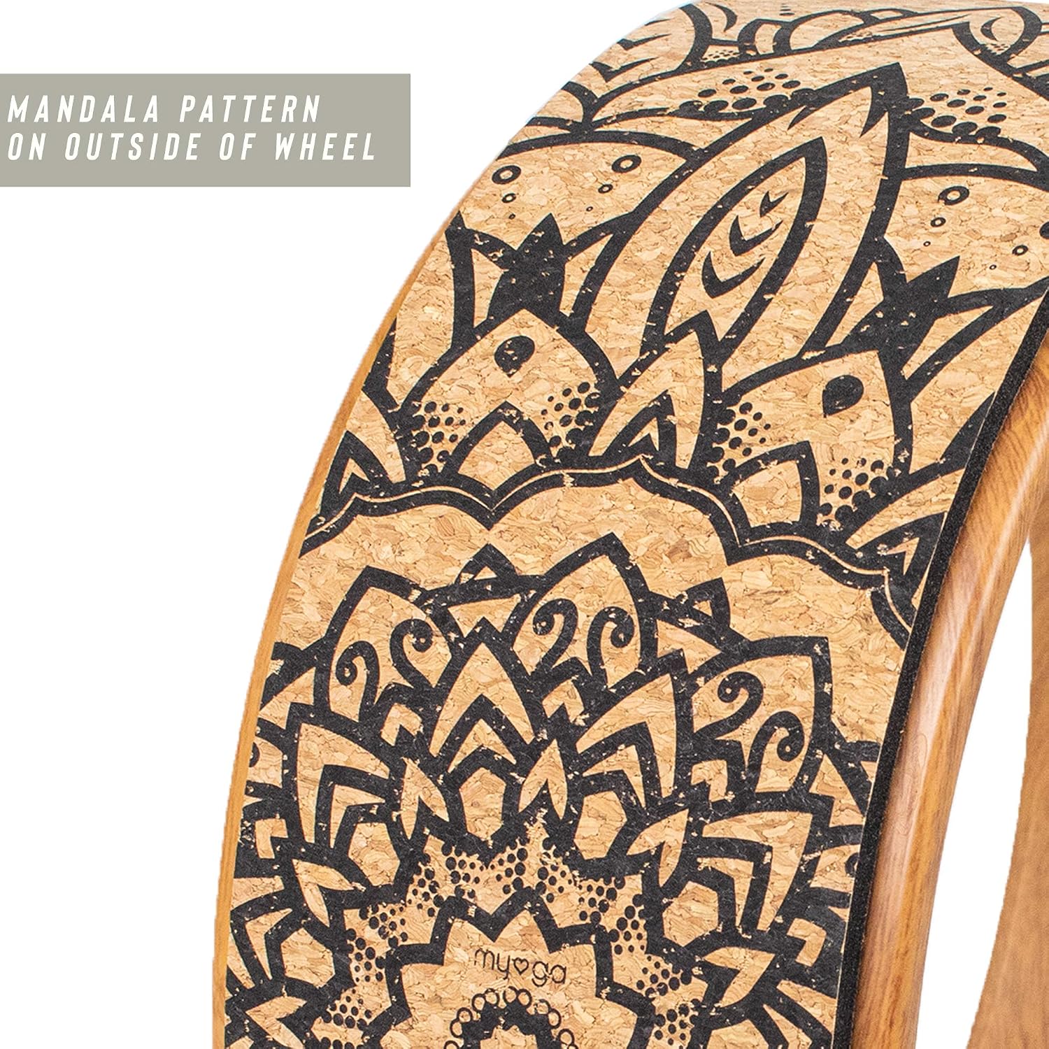 Myga Yoga Wheel, Exercise Prop great for Back Pain Yoga Poses, Pilates, Stretches, Backbend Inversions and Bridge Position - Image 4