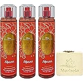 Bath & Body Works Limited Edition Princess Collection Moana 3 Pack Fragrance Mist Bundle with a Creamy Rose Bar Soap - Full Size