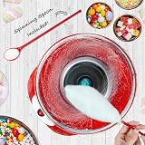 Global Gizmos Candy Floss Machine - Retro Cotton Candy Maker 500W Non-Slip Base view 5