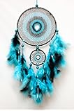Daedal dream catchers - Intricate Web Design(Blue and Black)