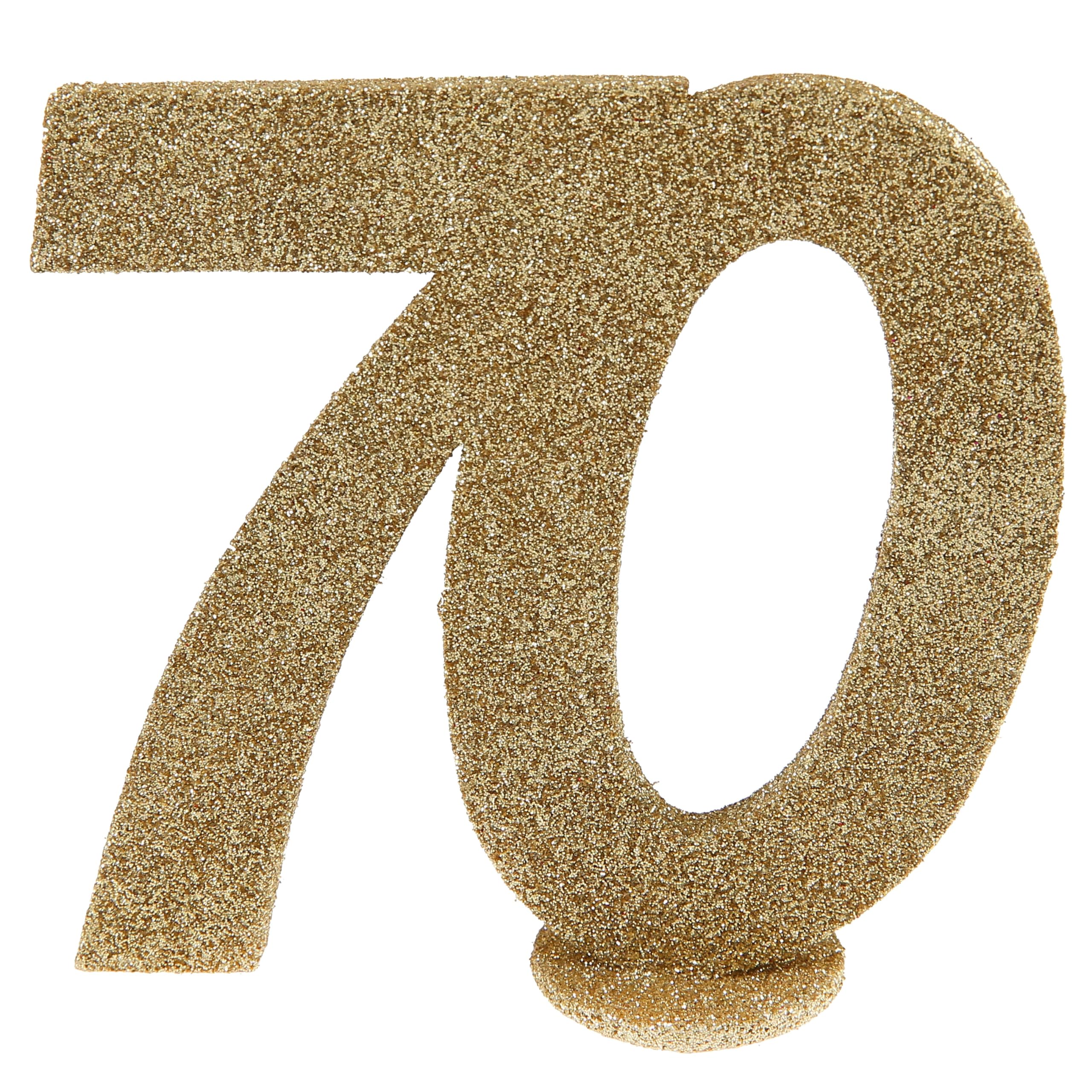 Santex 4753-70 Vertical Decorative Birthday Number, 70 Years, Gold