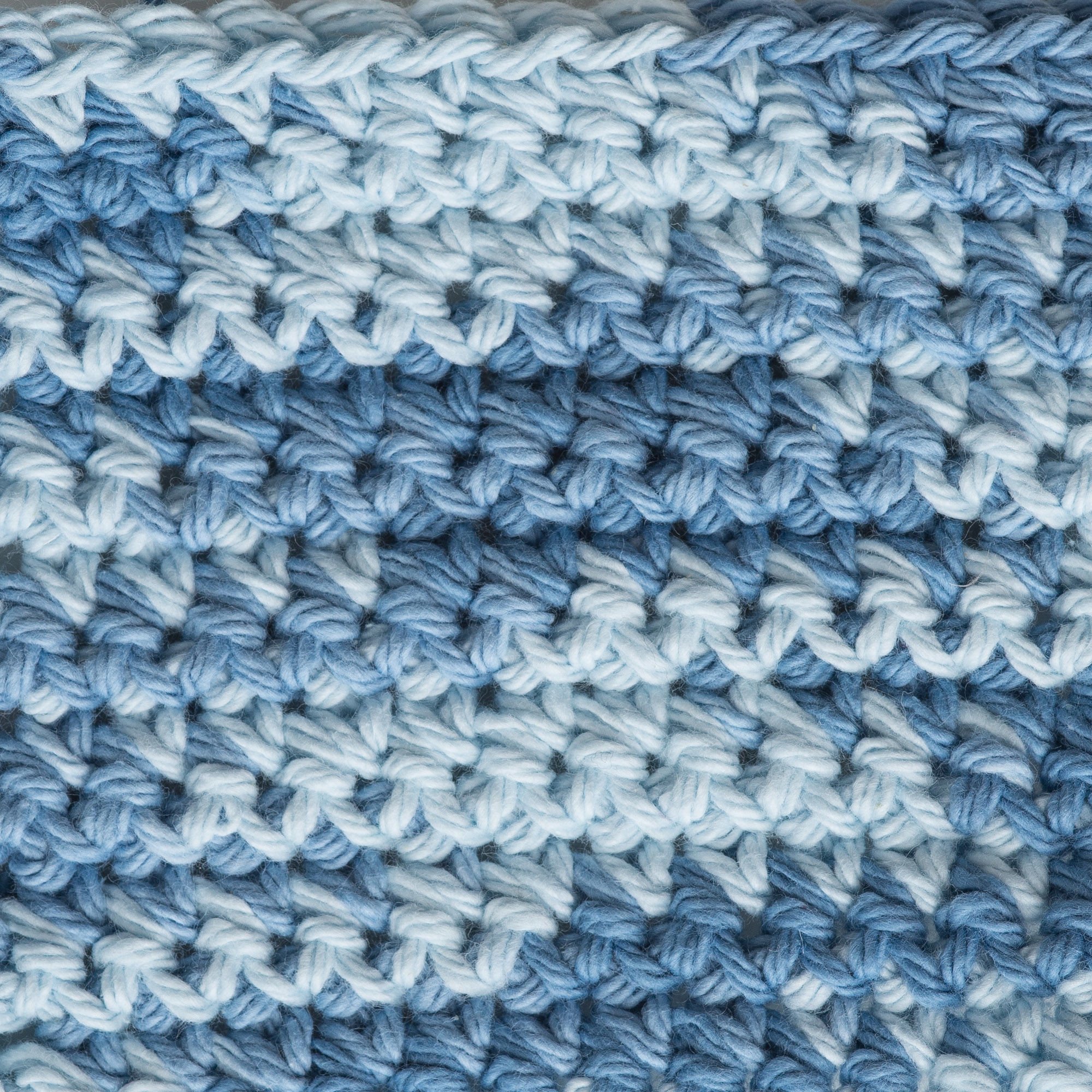 Lily Sugar'n Cream Cotton Cone Yarn, 14 oz, Faded Denim Ombre, 1 Cone