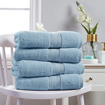 baby blue towels