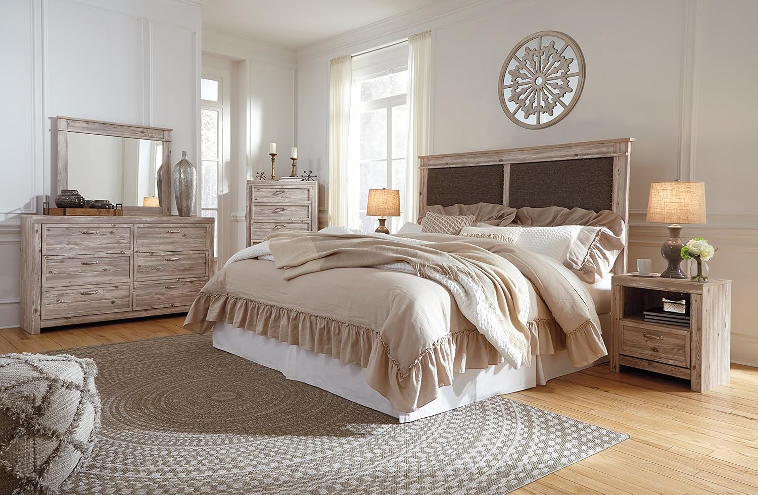 Amazon Com Williberry Casual Weathered Beige Color Wood