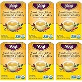Yogi Tea Sweet Ginger Citrus Turmeric Vitality - 16 Bags per Pack (6 Packs) - Organic Ginger & Turmeric Root Tea - Supports Well-being - Includes Cinnamon Bark & More