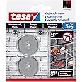 Tesa Adhesive Screw for Masonry and Stone, Holding Capacity 5 kg, Pack of 2, 77905-00000-00