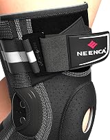 NEENCA Knee Brace Adjustable Hinged Support Patella X-Strap System view 5