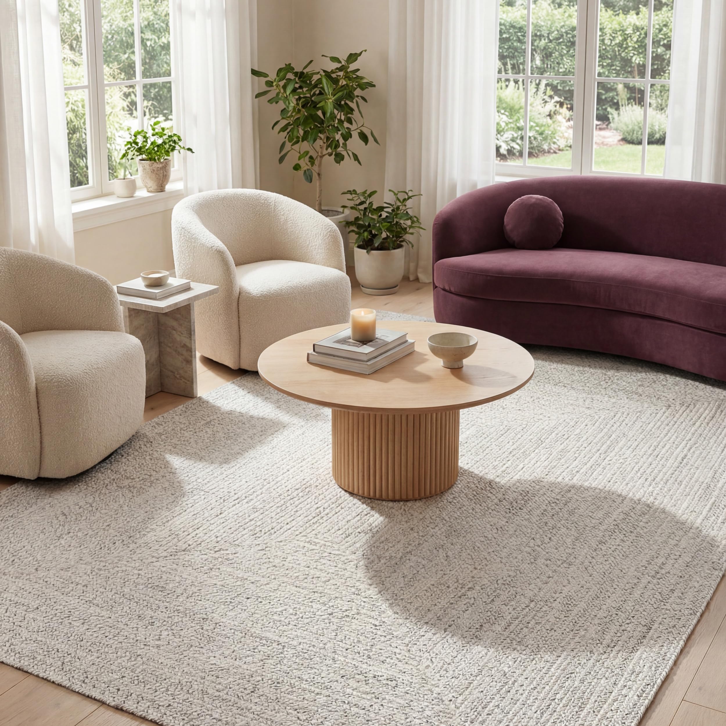 nuLOOM Braided Indoor/Outdoor Area Rug, 2' x 3', Wynn Ivory