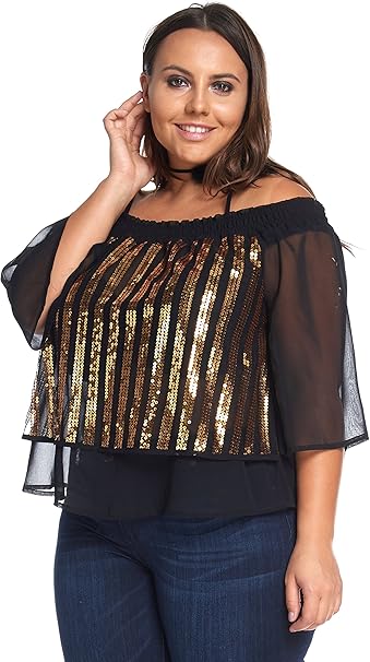 women's plus size gold blouse