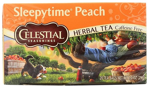 CELESTIAL SEASONINGS HERBAL TEA, SLEEPYTIME PEACH, 20 CT
