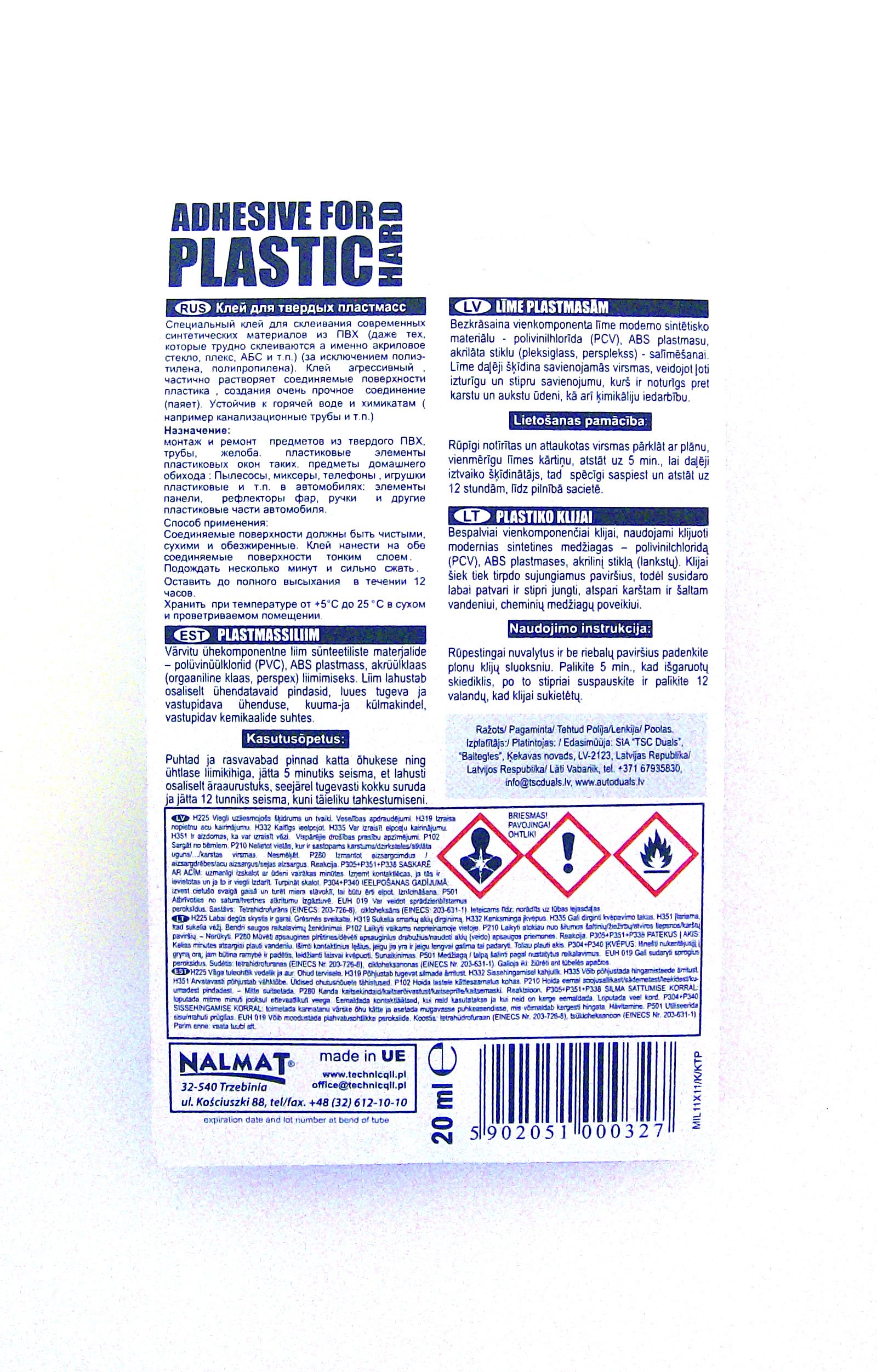 STRONG CLEAR ADHESIVE GLUE FOR HARD PLASTIC ABS TR EVA PERSPEX ACRYLIC