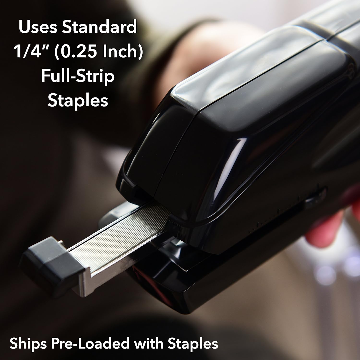 EX-25 Automatic Heavy Duty Electric Stapler - Includes Staples Power Cable & Lifetime Coverage by EcoElectronix - Jam-Free 25 Sheet Full Strip Staple Capacity for Professional and Home Office Use : Office Products