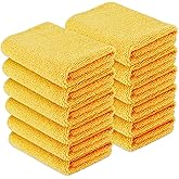 鶹 Basics Microfiber Car Drying Towels (12-Pack), Lint Free, Scratch Free, Highly Absorbent Drying Towel for Cars, 40.6 x
